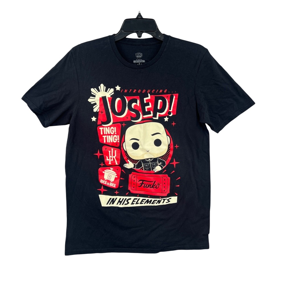 Funko Pop Jollibee Jo Koy Josep In His Elements Black Graphic T-Shirt Mens M